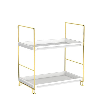 2-Tier Bathroom Counter Organizer, Tool-Less Vanity Organizer for Skincare, P...