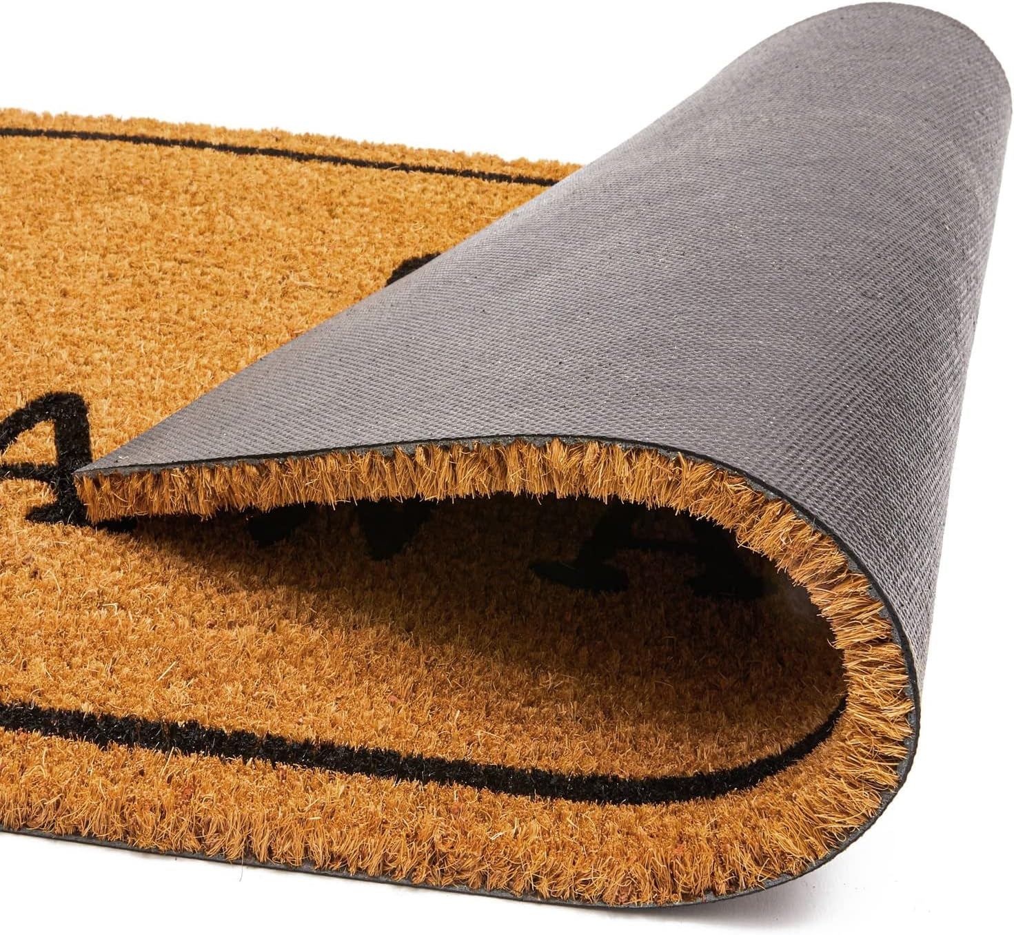 Go Away Doormat Funny Welcome Mat - 17 X 30 In, Natural Coir - Outdoor Welcome Mat & Doormat Outdoor Entrance
