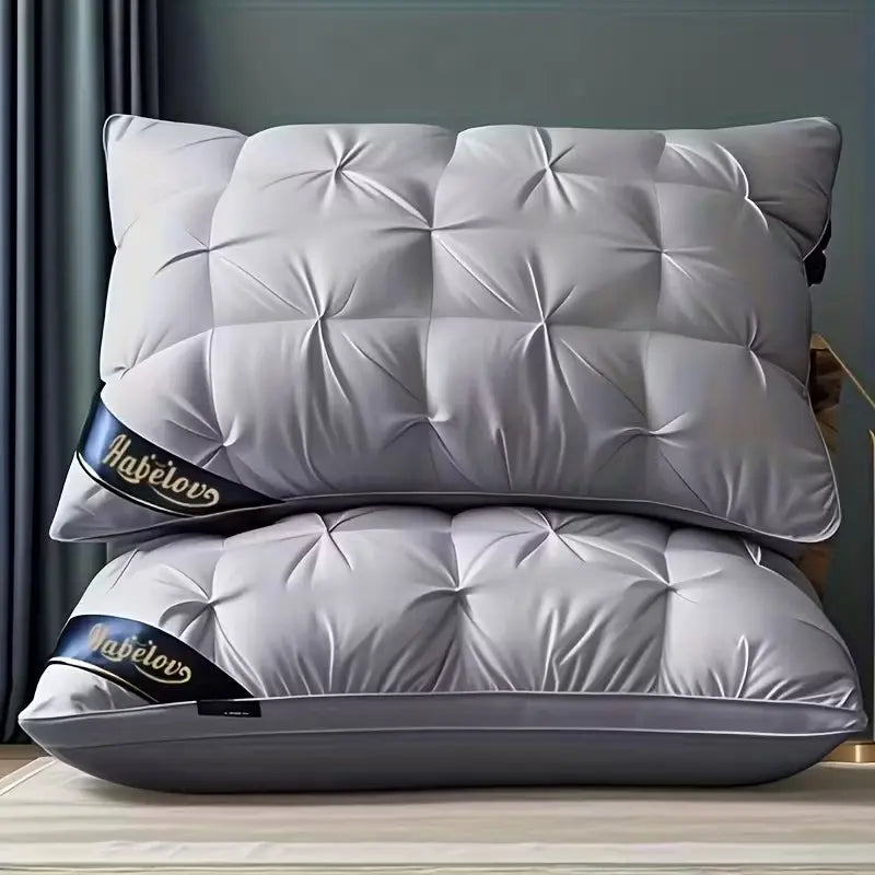 Luxury 5-Star Hotel Quality Deep Sleep Pillow, Non-Compromising High Support, Allergy-Resistant Polyester Case with Zip Closure, Ideal for Home Use
