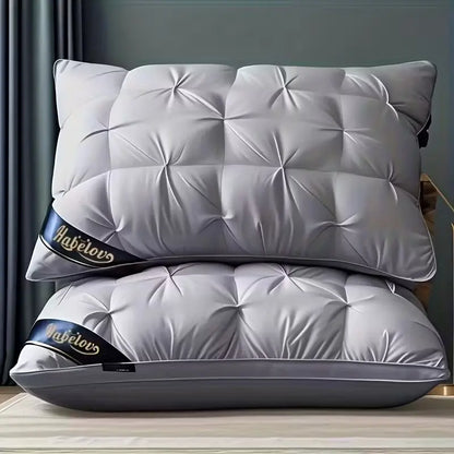 Luxury 5-Star Hotel Quality Deep Sleep Pillow, Non-Compromising High Support, Allergy-Resistant Polyester Case with Zip Closure, Ideal for Home Use