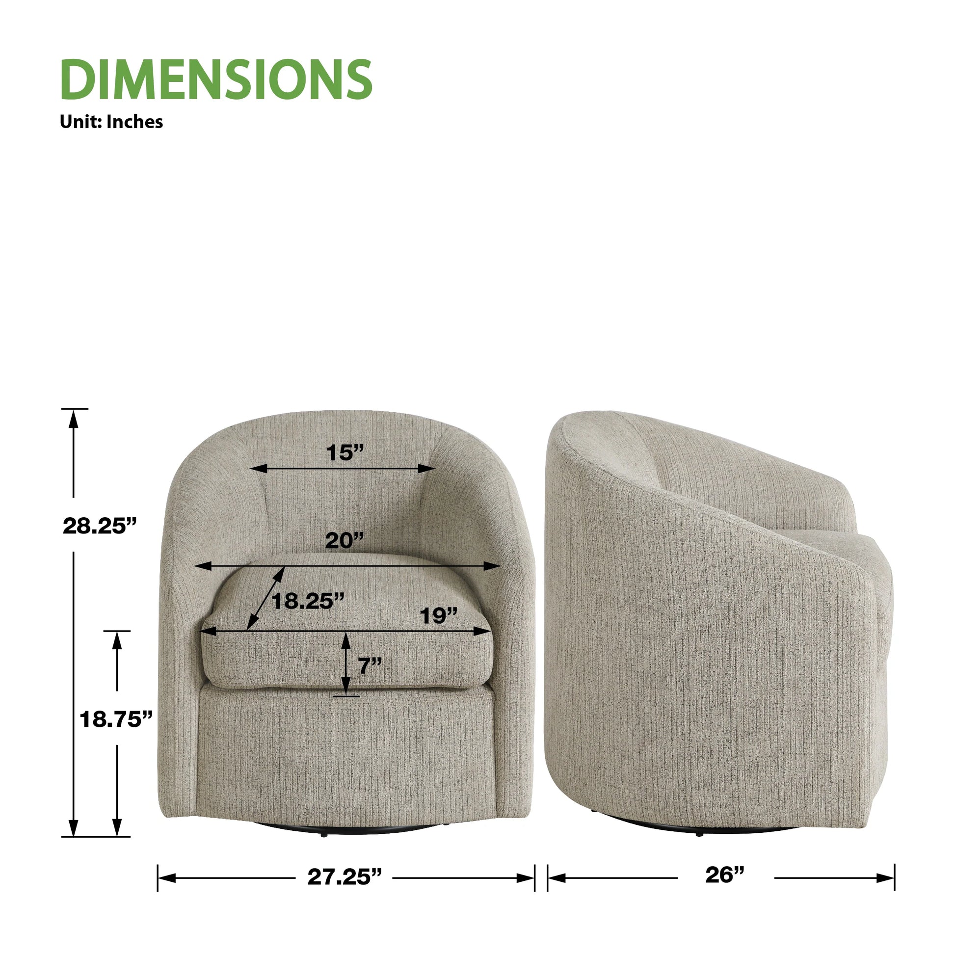 Bella Swivel Chair