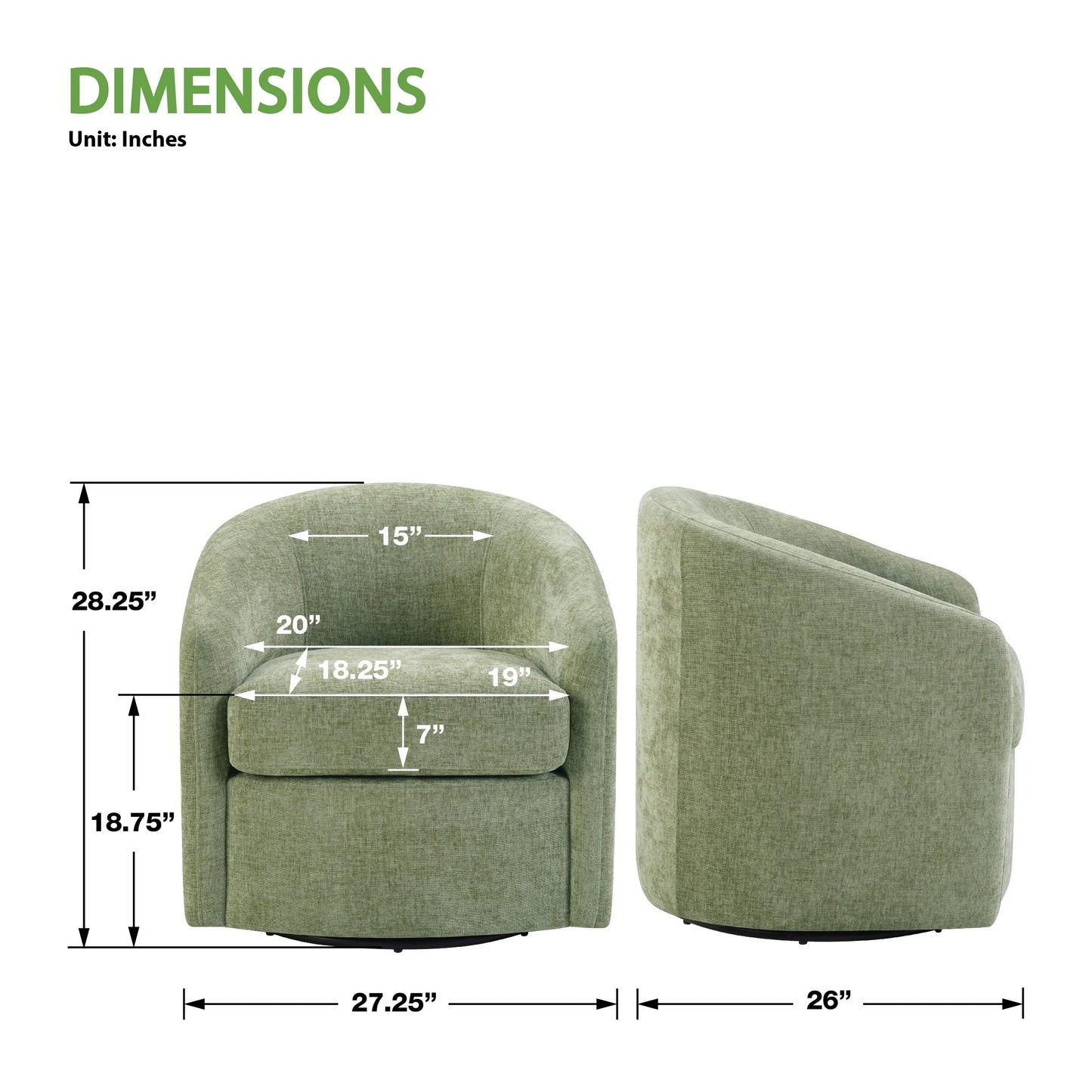 Bella Swivel Chair