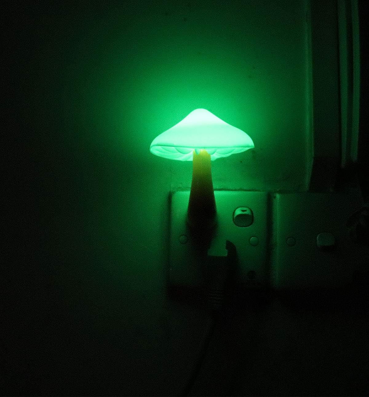 Light Sensor LED Night Light Plug in Lamp Mushroom Night Light