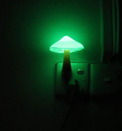 Light Sensor LED Night Light Plug in Lamp Mushroom Night Light