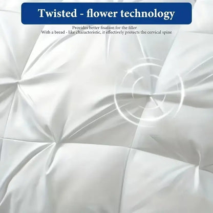 Luxury 5-Star Hotel Quality Deep Sleep Pillow, Non-Compromising High Support, Allergy-Resistant Polyester Case with Zip Closure, Ideal for Home Use