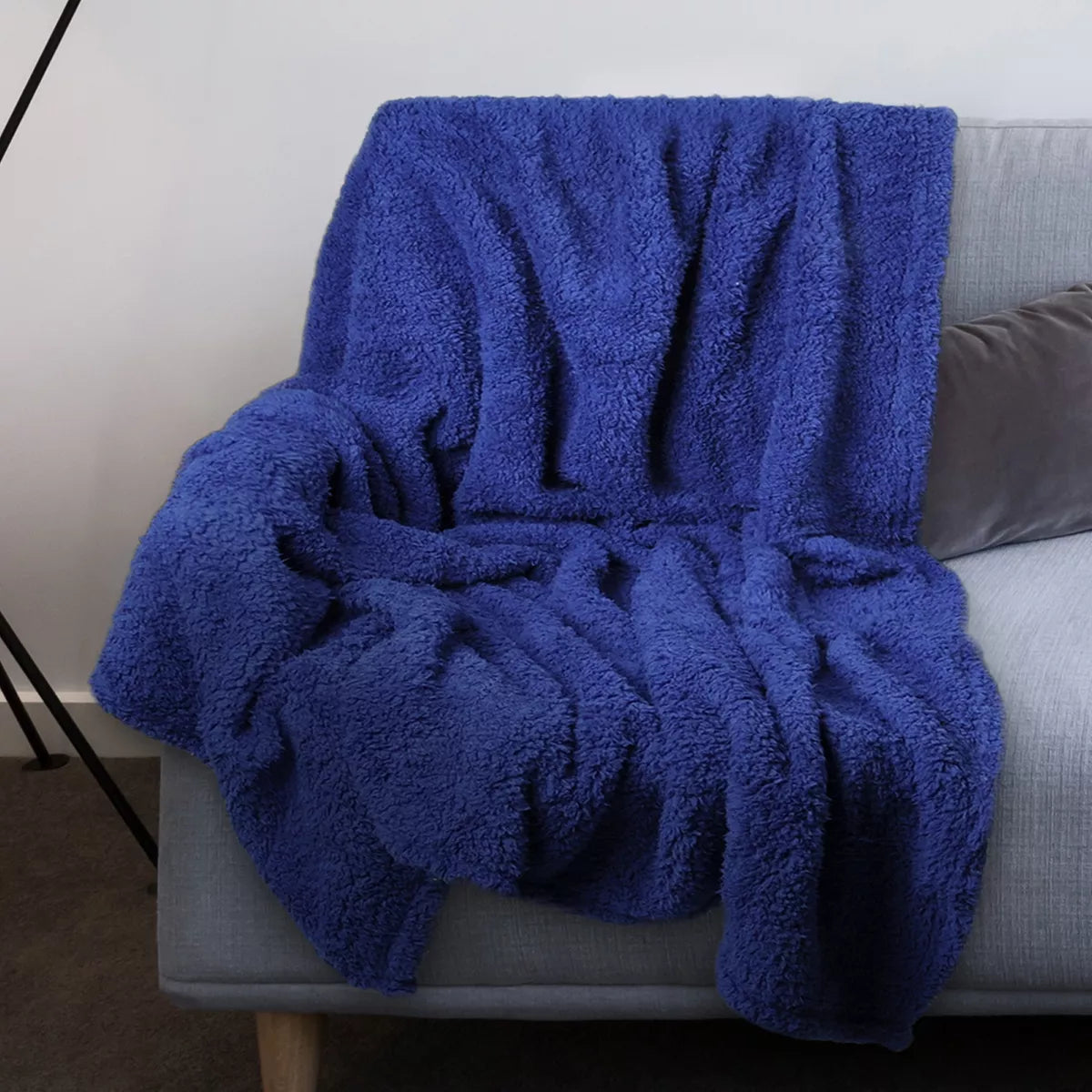 Catalonia Reversible Soft Throw Blanket, Cozy Fluffy Blanket Throw for Couch Sofa, 50X60 Inches