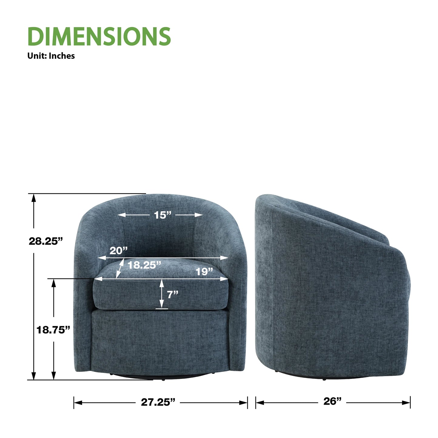 Bella Swivel Chair