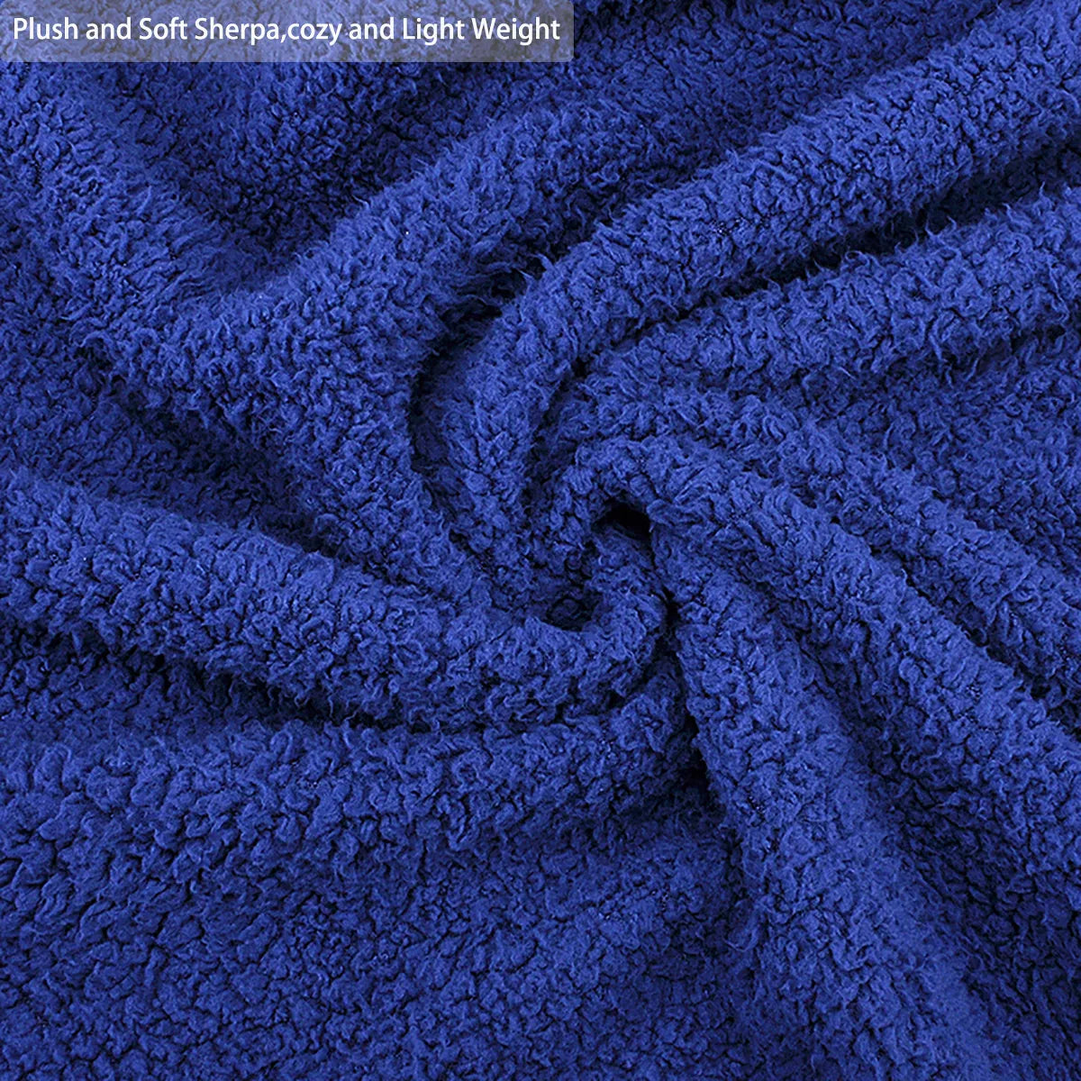 Catalonia Reversible Soft Throw Blanket, Cozy Fluffy Blanket Throw for Couch Sofa, 50X60 Inches