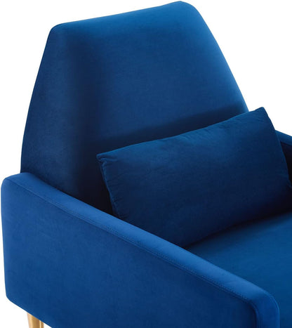 Performance Velvet Navy Armchair