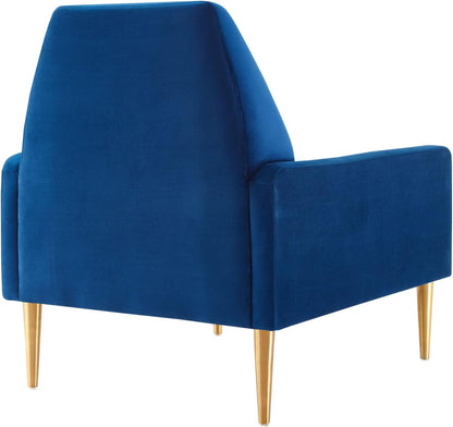 Performance Velvet Navy Armchair