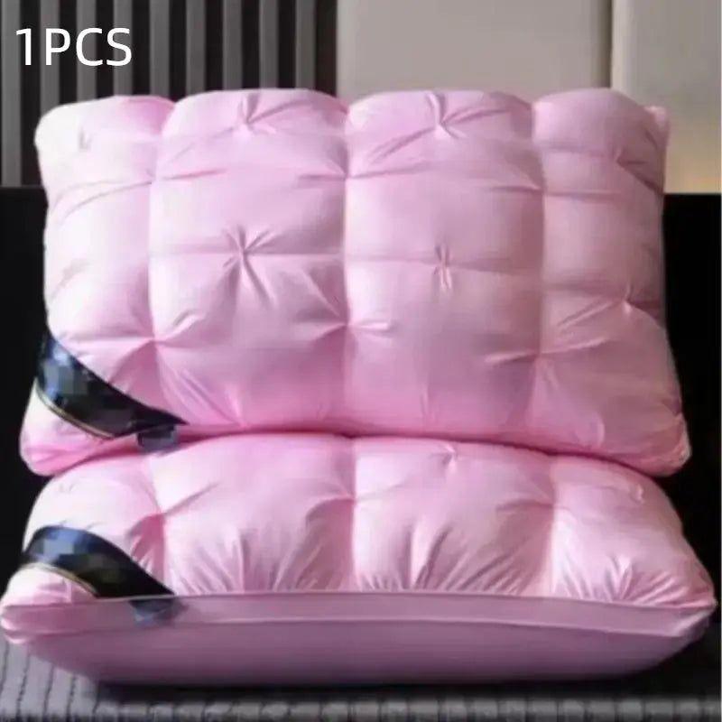 Luxury 5-Star Hotel Quality Deep Sleep Pillow, Non-Compromising High Support, Allergy-Resistant Polyester Case with Zip Closure, Ideal for Home Use