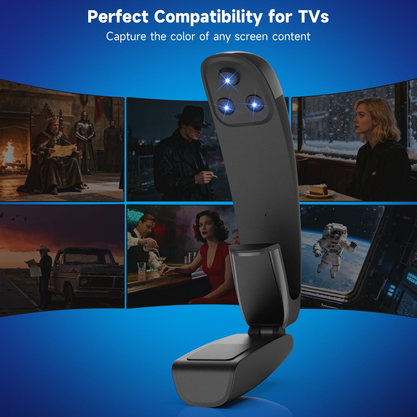 LED Lights for TV with Screen Sync 3 Way Sensor, 18.05Ft Cuttable Rgb SLED Strip for 75-85 Inch Tvs and PC Monitors, App Control,Color Changing Ambient Light for Gaming,Music,Movies,Gift